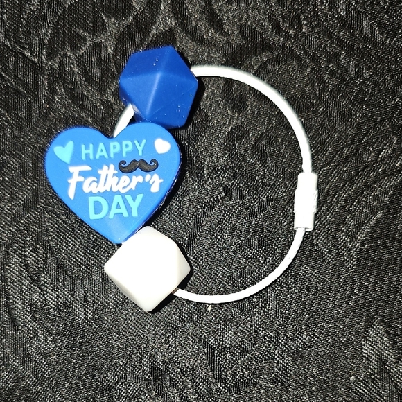Handmade Other - Father's Day Blue and White Wire Keychain